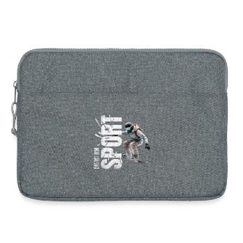 Eins mit dem Sport - Snowboard - Laptoptasche 15" - Grau meliert - Vorne