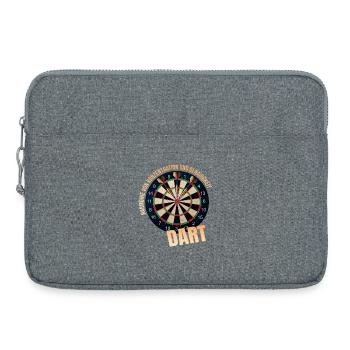 Harmonie von Konzentration &Genauigkeit - Dart - Laptoptasche 15" - Grau meliert - Vorne