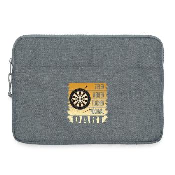 Zielen - Werfen - Fluchen - Nochmal - Laptoptasche 15" - Grau meliert - Vorne
