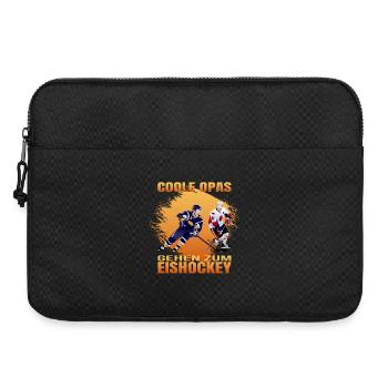 Coole Opas gehen zum Eishockey - Laptoptasche 15" - Schwarz - Vorne