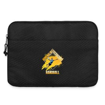 Adrenalin - Leidenschaft - Handball - Laptoptasche 15" - Schwarz - Vorne