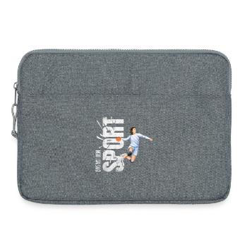 Eins mit dem Sport - Handball - Laptoptasche 15" - Grau meliert - Vorne