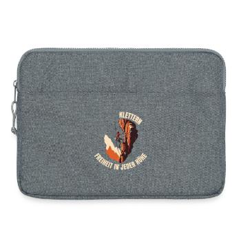 Freiheit in jeder Höhe - Laptoptasche 15" - Grau meliert - Vorne