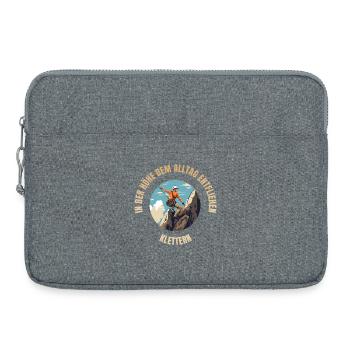 In der Höhe dem Alltag entfliehen - Laptoptasche 15" - Grau meliert - Vorne