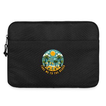 Take me to the Beach - Laptop bag 15" - black - Front