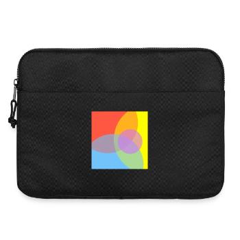  Farbenspiele Muster - Laptoptasche 15" - Schwarz - Vorne