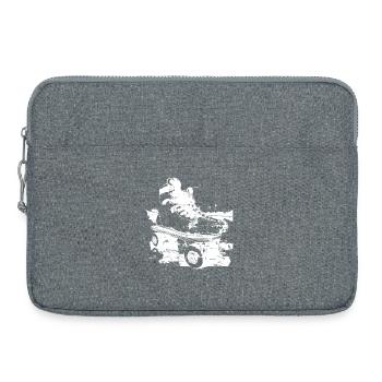 Graphique Patins à roulettes - Sacoche pour ordinateur portable 15 pouces - gris chiné - Devant