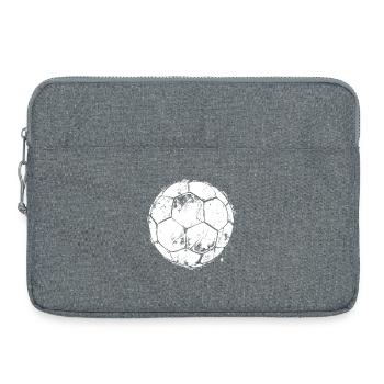 Fußball Zeichnung - Laptoptasche 15" - Grau meliert - Vorne