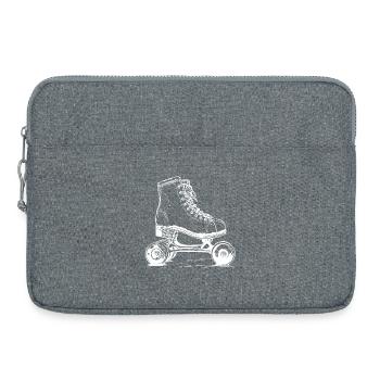 Roller Skates Drawing - Laptop bag 15" - heather grey - Front