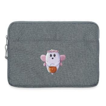 Süßer Geist bereit für Halloween - Laptoptasche 15" - Grau meliert - Vorne
