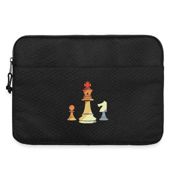 Pièces d’échecs vintage - Sacoche pour ordinateur portable 15 pouces - noir - Devant