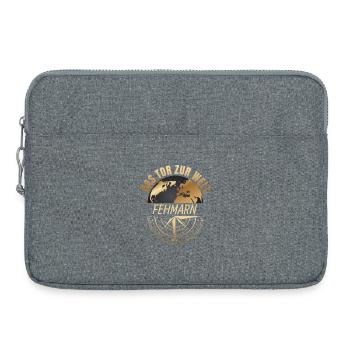 Das Tor zur Welt - Fehmarn - Laptoptasche 15" - Grau meliert - Vorne