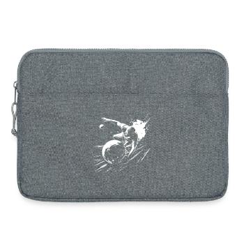 Bowling Grafik - Laptoptasche 15" - Grau meliert - Vorne