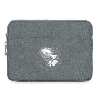 Badminton Sketch - Laptop bag 15" - heather grey - Front