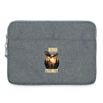 Berge bedeuten Freiheit - Laptoptasche 15" - Grau meliert - Vorne