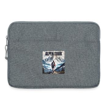 Alpen Tour - Laptoptasche 15" - Grau meliert - Vorne