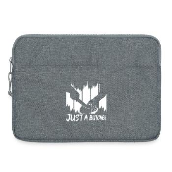 Juste un boucher - Sacoche pour ordinateur portable 15 pouces - gris chiné - Devant