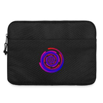 crazy circles - Laptop bag 15" - black - Front