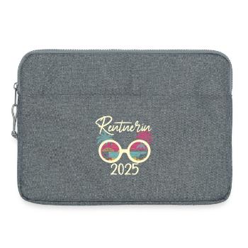 Tropischer Sommerurlaub 2025 Rentnerin - Laptoptasche 15" - Grau meliert - Vorne