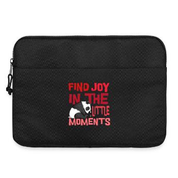 Little Panda Bear with Saying Wild Animal Nature - Laptop bag 15" - black - Front