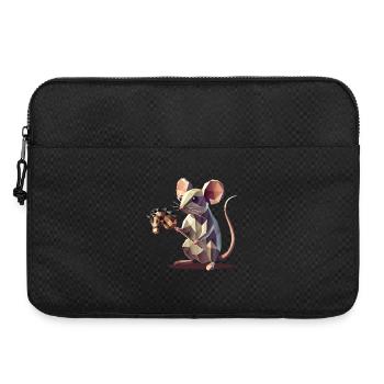 Cute Polygon Style Hobby Horse Mouse - Laptop bag 15" - black - Front