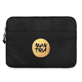 Yoga Circle Gold Meditation Mantra Cool Quotes - Laptop bag 15" - black - Front