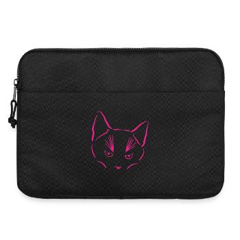 Katze im Fokus - Laptoptasche 15" - Schwarz - Vorne