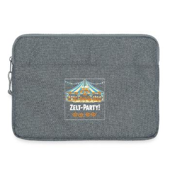 Fête sous tente ! - Sacoche pour ordinateur portable 15 pouces - gris chiné - Devant