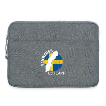 Gotland - Laptoptasche 15" - Grau meliert - Vorne
