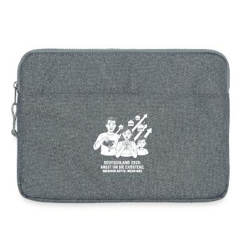 Peur de l’existence - Sacoche pour ordinateur portable 15 pouces - gris chiné - Devant
