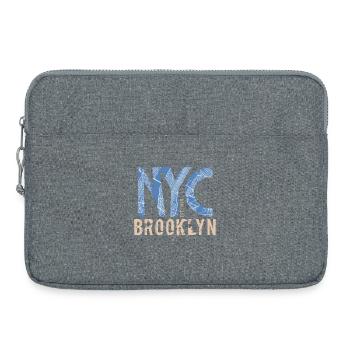 NYC Brooklyn – Urbaner Streetstyle - Laptoptasche 15" - Grau meliert - Vorne