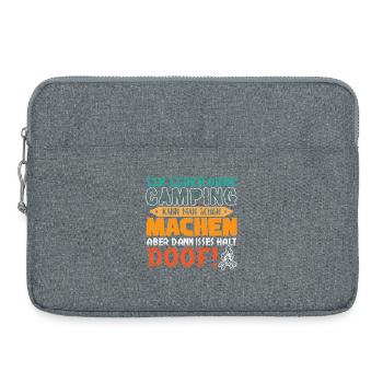 Camper Camping Caravane Dicton - Sacoche pour ordinateur portable 15 pouces - gris chiné - Devant