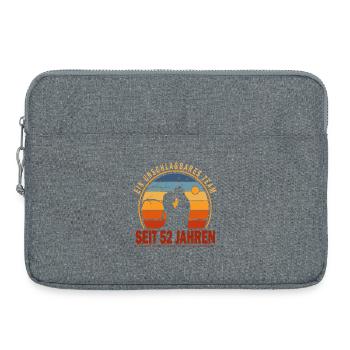 52 Jahre Beziehung Jahrestag Hochzeitstag - Laptoptasche 15" - Grau meliert - Vorne