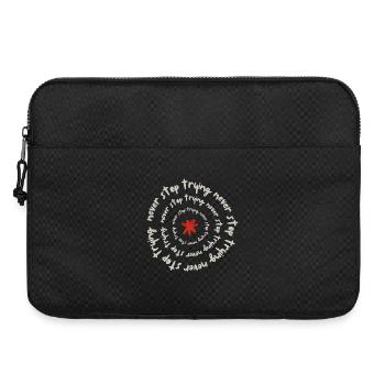 Never stop trying - Laptop bag 15" - black - Front