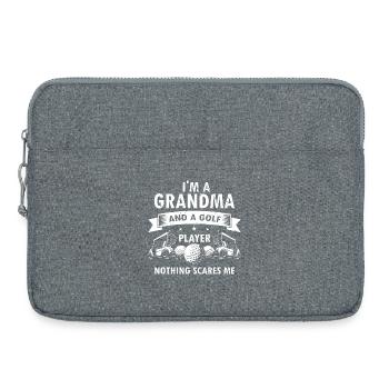 Drôle Golf Mamie Rien ne me fait peur Fierté - Sacoche pour ordinateur portable 15 pouces - gris chiné - Devant