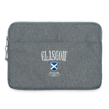 Glasgow, Écosse, souvenir de Glasgow - Sacoche pour ordinateur portable 15 pouces - gris chiné - Devant