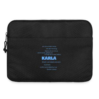 Karla en tant que proverbes - Sacoche pour ordinateur portable 15 pouces - noir - Devant