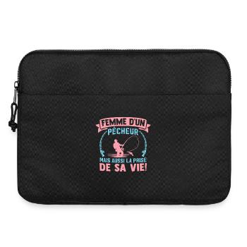 Ehefrau eines Fischers, aber auch der Fang seines Lebens - Laptoptasche 15" - Schwarz - Vorne