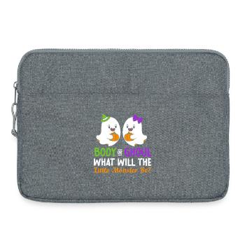 Sexe Révéler Halloween Babyshower - Sacoche pour ordinateur portable 15 pouces - gris chiné - Devant