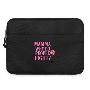 Mama, Warum streiten sich die Menschen? - Laptoptasche 15" - Schwarz - Vorne