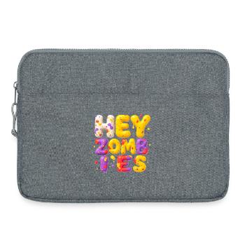 Halloween & Zombie Design Cool Fun - Sacoche pour ordinateur portable 15 pouces - gris chiné - Devant