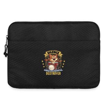 Drums Drums Silence Destroyer Cat Funny - Laptop bag 15" - black - Front