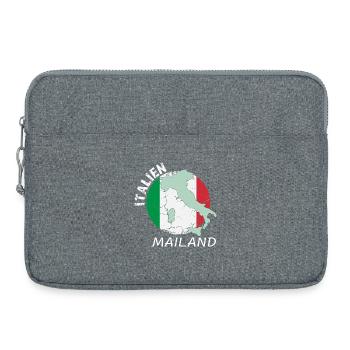Milan - Laptop bag 15" - heather grey - Front