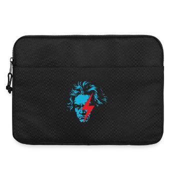 Visage bleu Beethoven avec éclair rouge - Sacoche pour ordinateur portable 15 pouces - noir - Devant