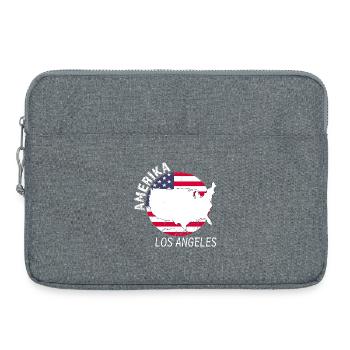 Los Angeles - Sacoche pour ordinateur portable 15 pouces - gris chiné - Devant
