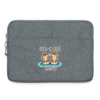 Otterly Cute! Lustiges Freundschafts-Teil für BFF - Laptoptasche 15" - Grau meliert - Vorne