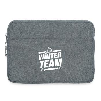 Équipe d’hiver Wintery - Sacoche pour ordinateur portable 15 pouces - gris chiné - Devant