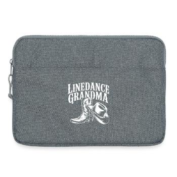 LineDance Oma - Laptoptasche 15" - Grau meliert - Vorne