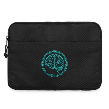 Cyber Brain AI Tech Circuit Vector - Laptop bag 15" - black - Front