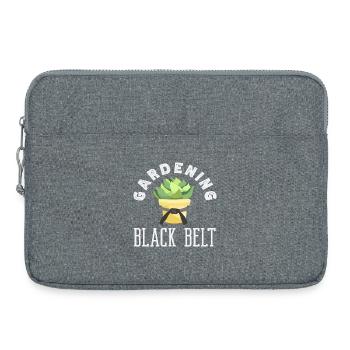 Gardening Black Belt Plant Lover Gardener - Laptop bag 15" - heather grey - Front